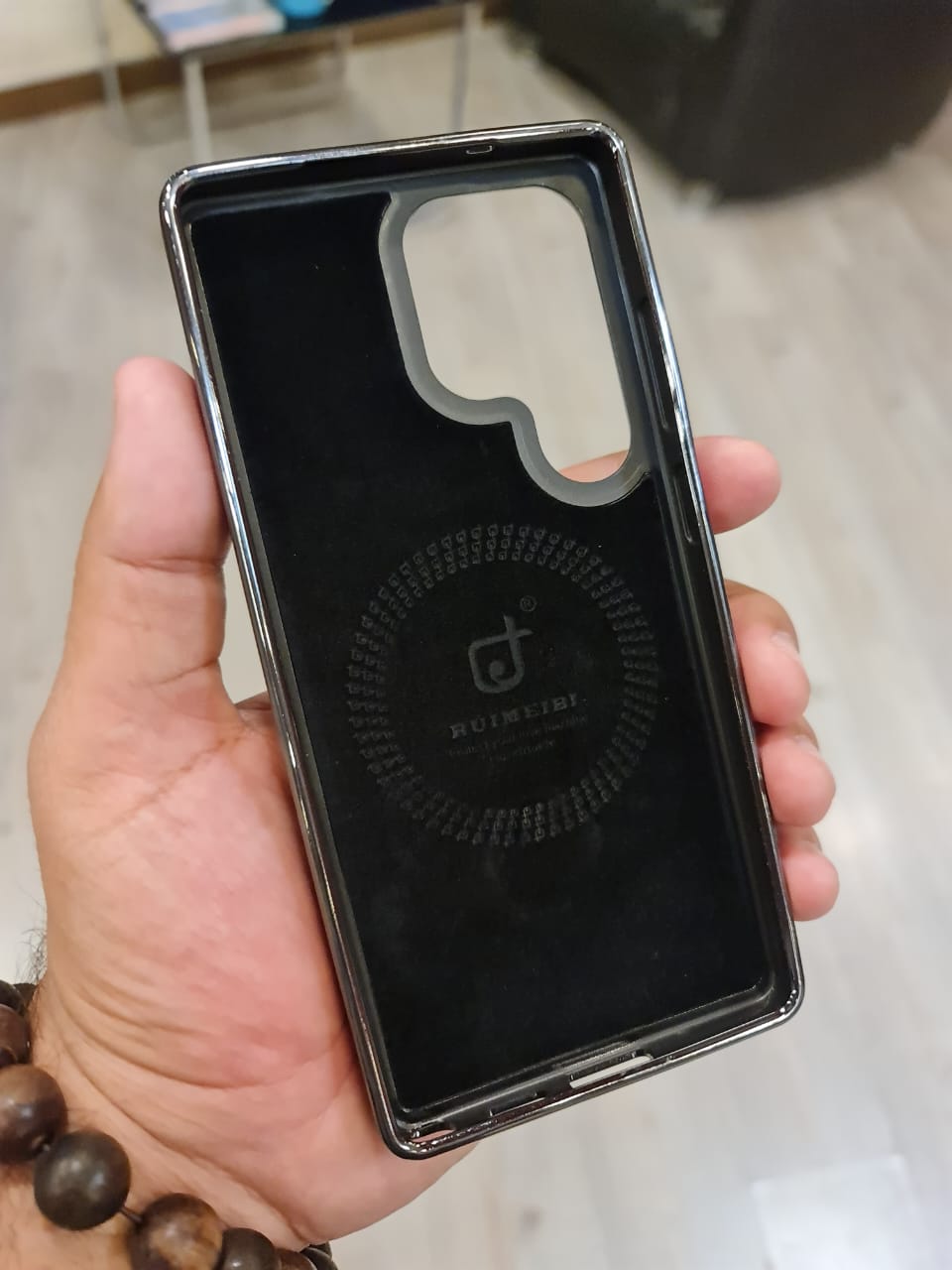 RUIMEIBI New Plating PU Leather Magnetic Phone Case for Samsung