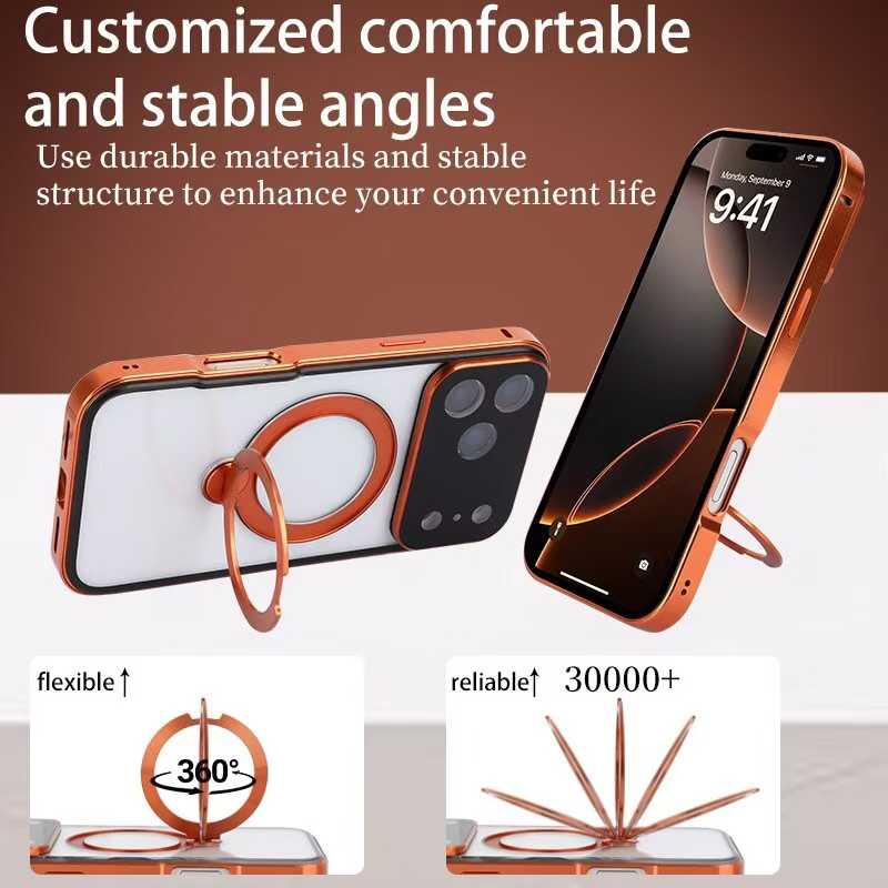 360 magnetic transparent case for iPhone