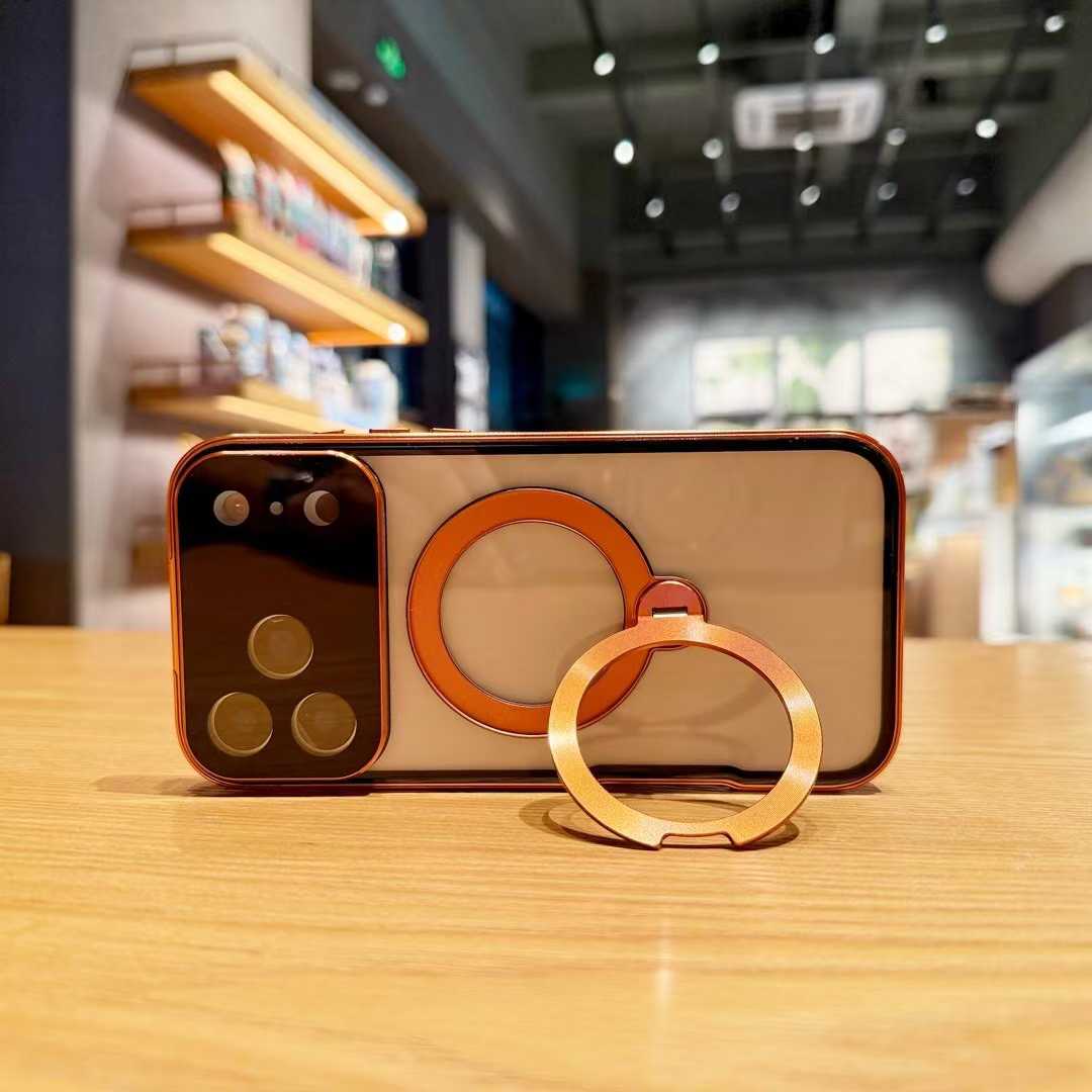 360 magnetic transparent case for iPhone
