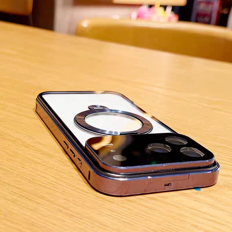 360 magnetic transparent case for iPhone