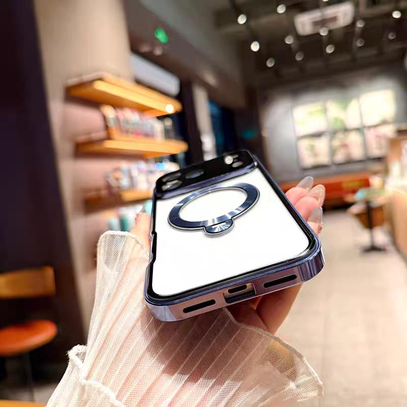 360 magnetic transparent case for iPhone