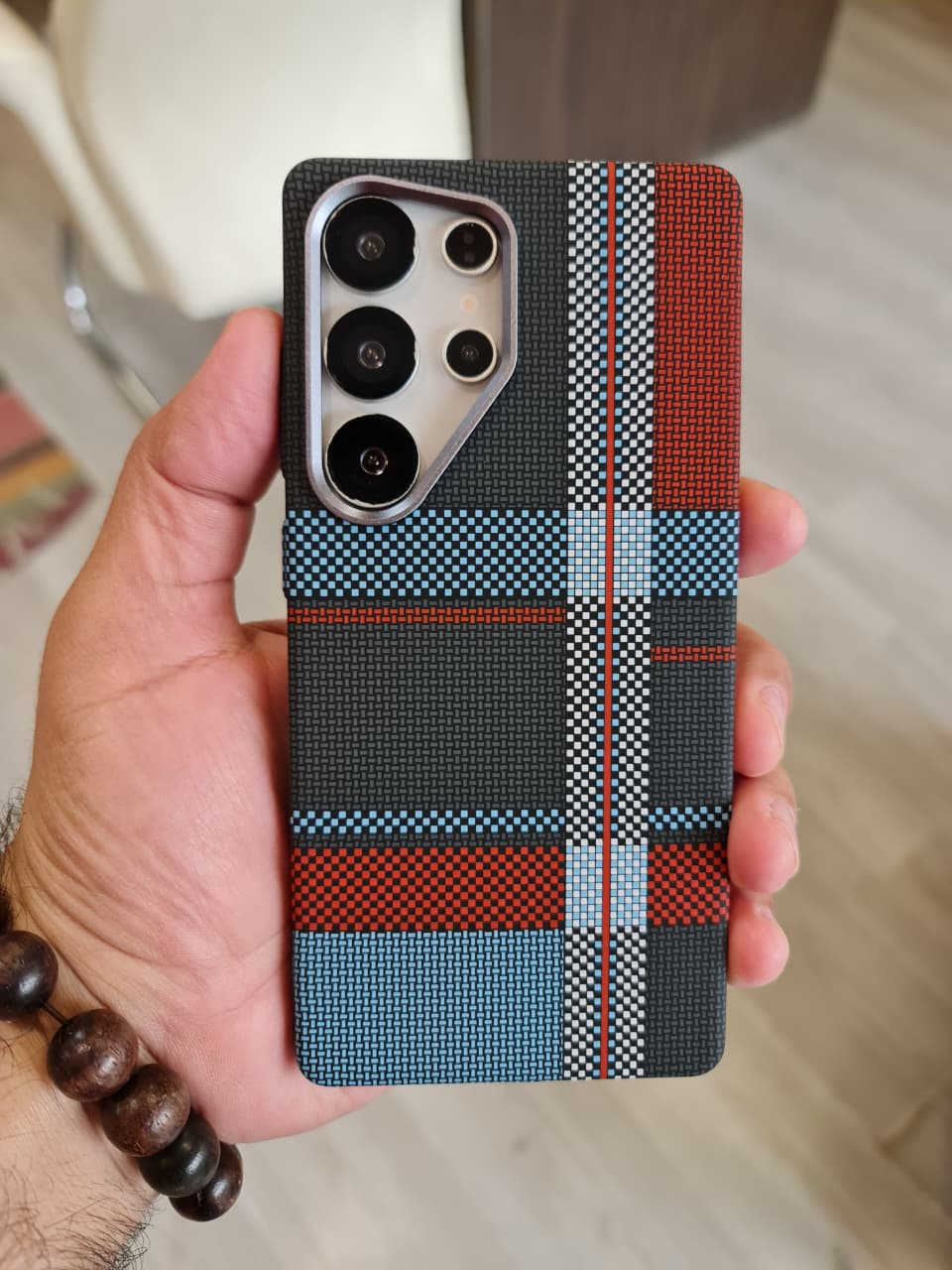 Carbon Fiber Texture Magsafe Phone Case For Samsung