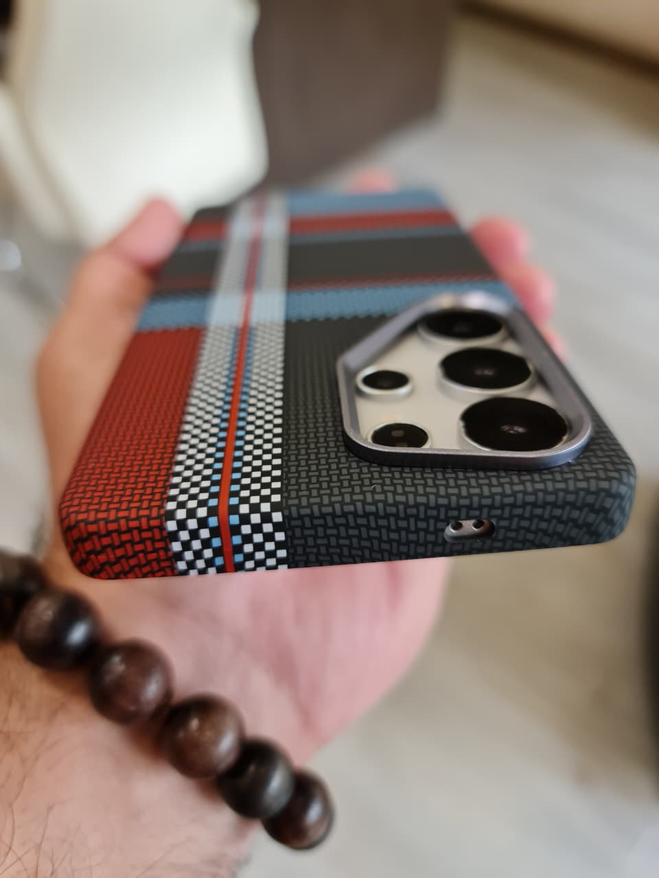 Carbon Fiber Texture Magsafe Phone Case For Samsung