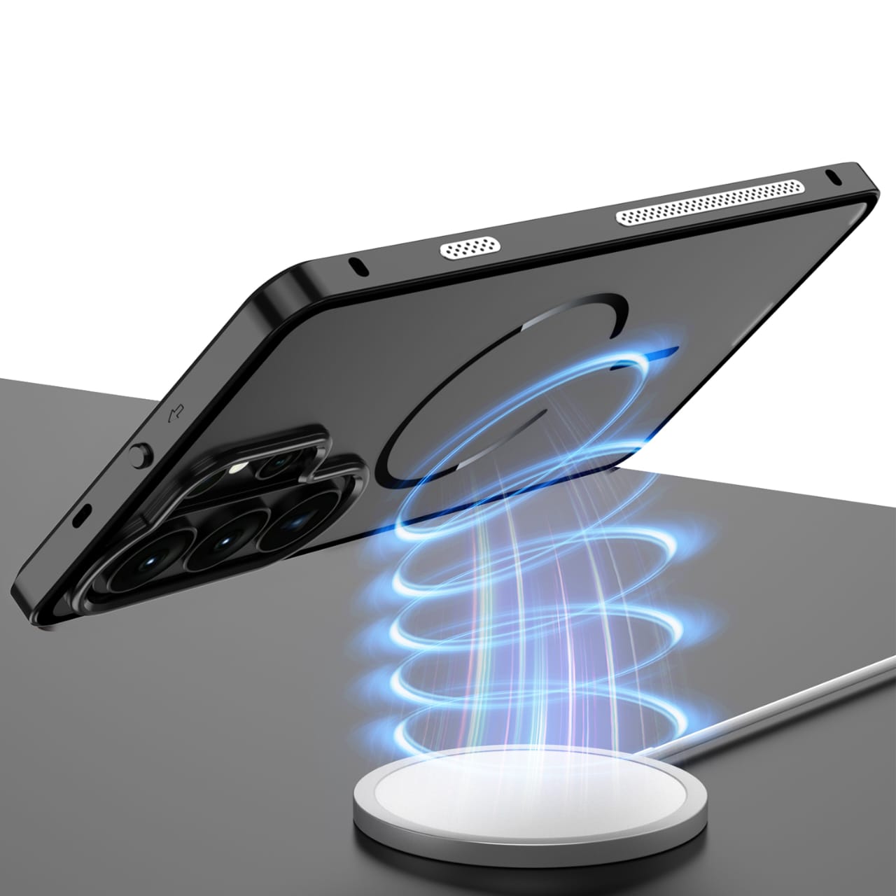 Metal Bumper Frame Frosted PC Back Cover Case For Samsung S26 Ultra