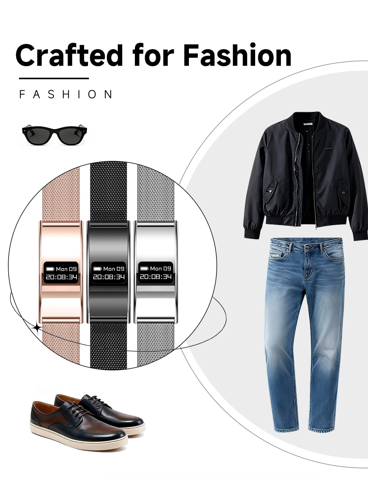 stainless steel Smart Band Bracelet