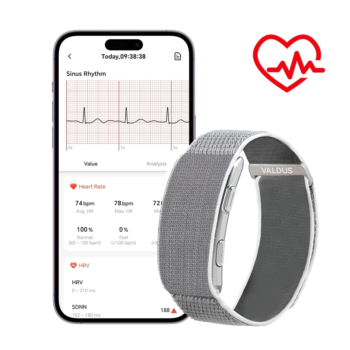 VALDUS VITRO Screenless Health Activity Smart Band