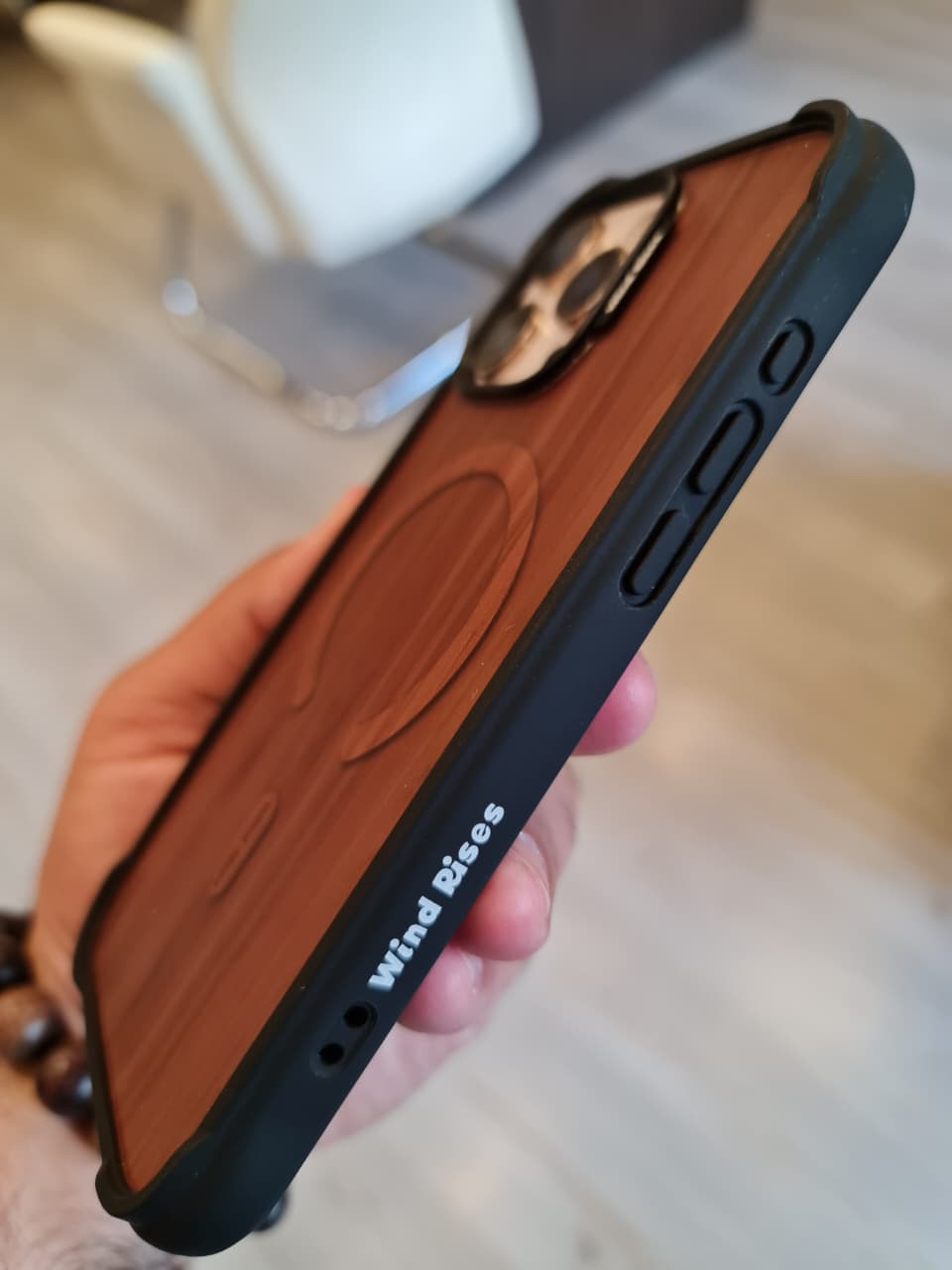 Wind Rises wooden Magnetic Phone Case for IPhone
