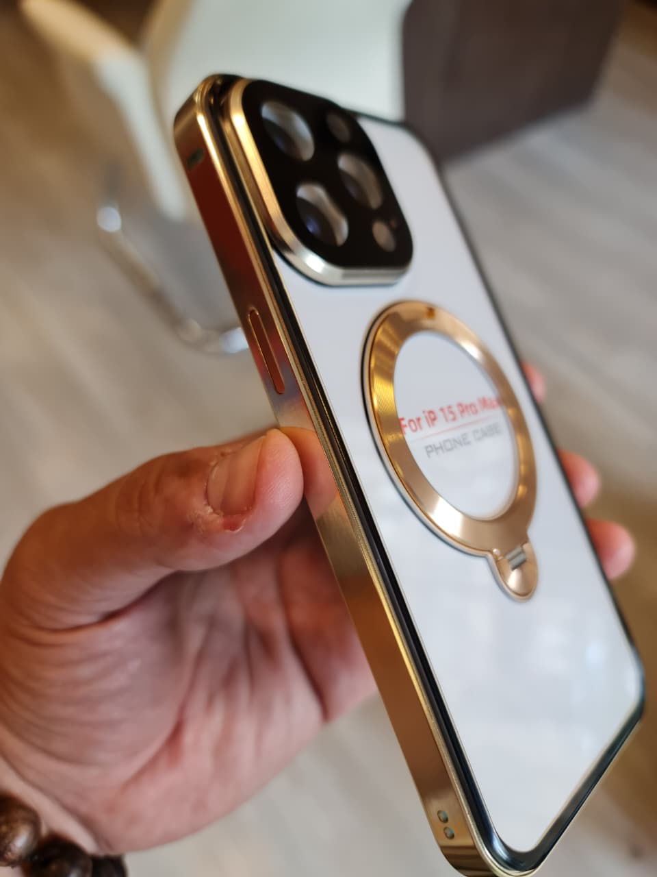 360 magnetic transparent case for iPhone