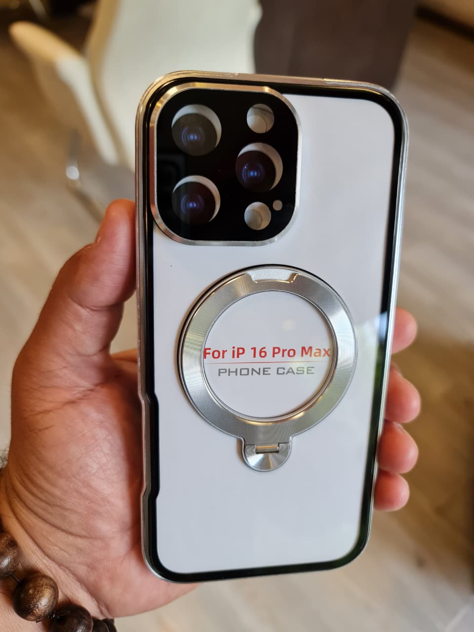 360 magnetic transparent case for iPhone