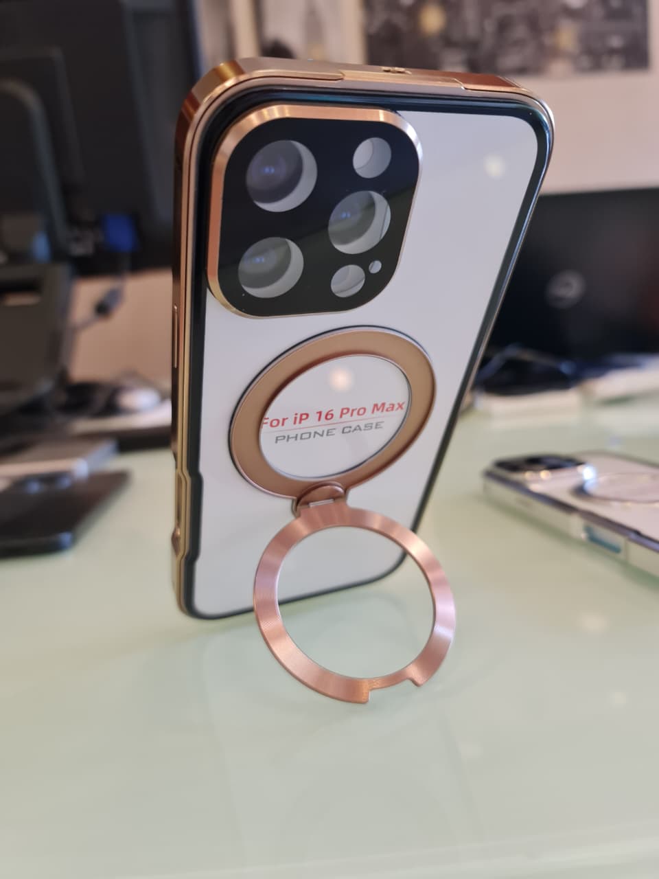 360 magnetic transparent case for iPhone