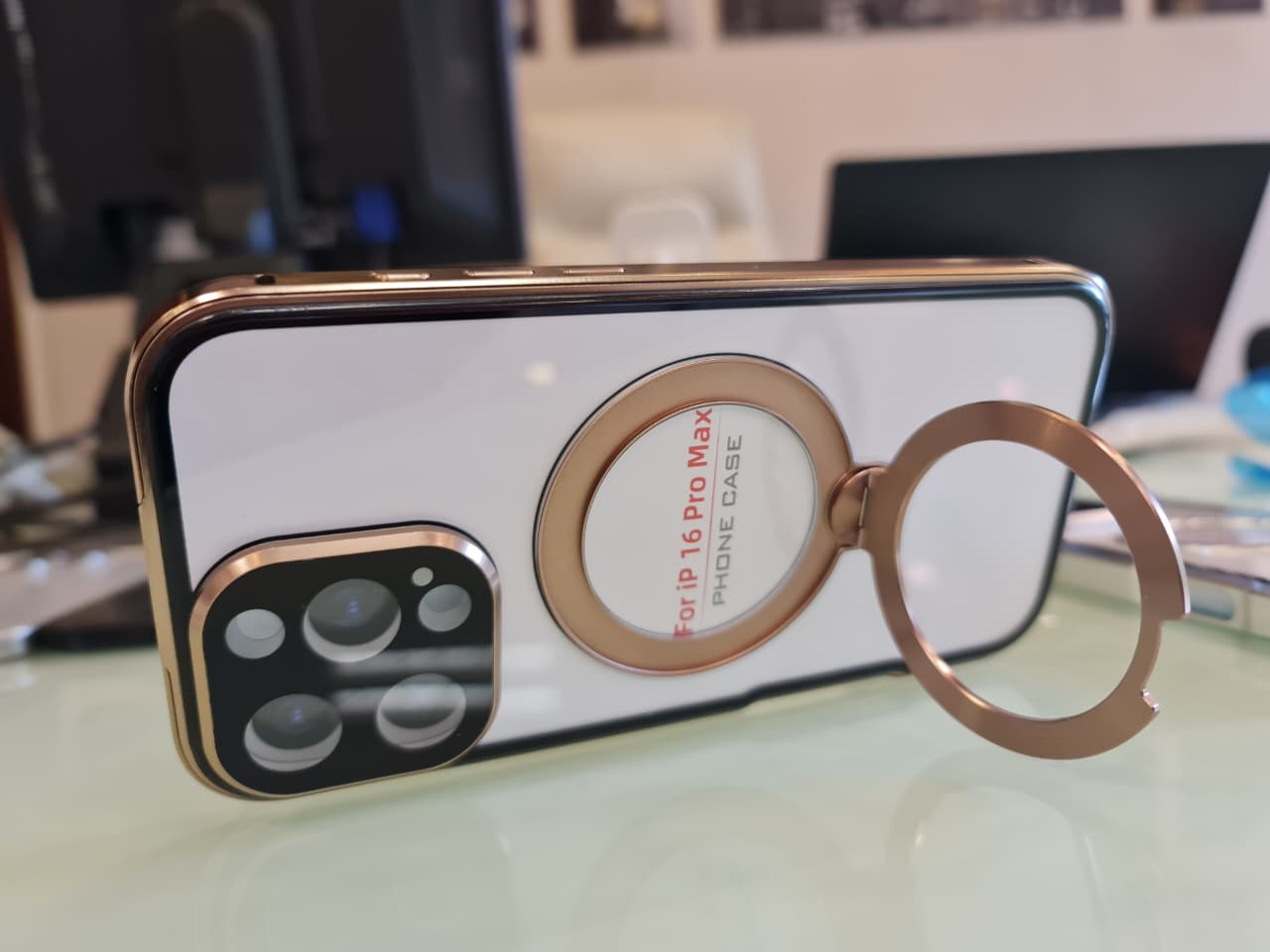 360 magnetic transparent case for iPhone