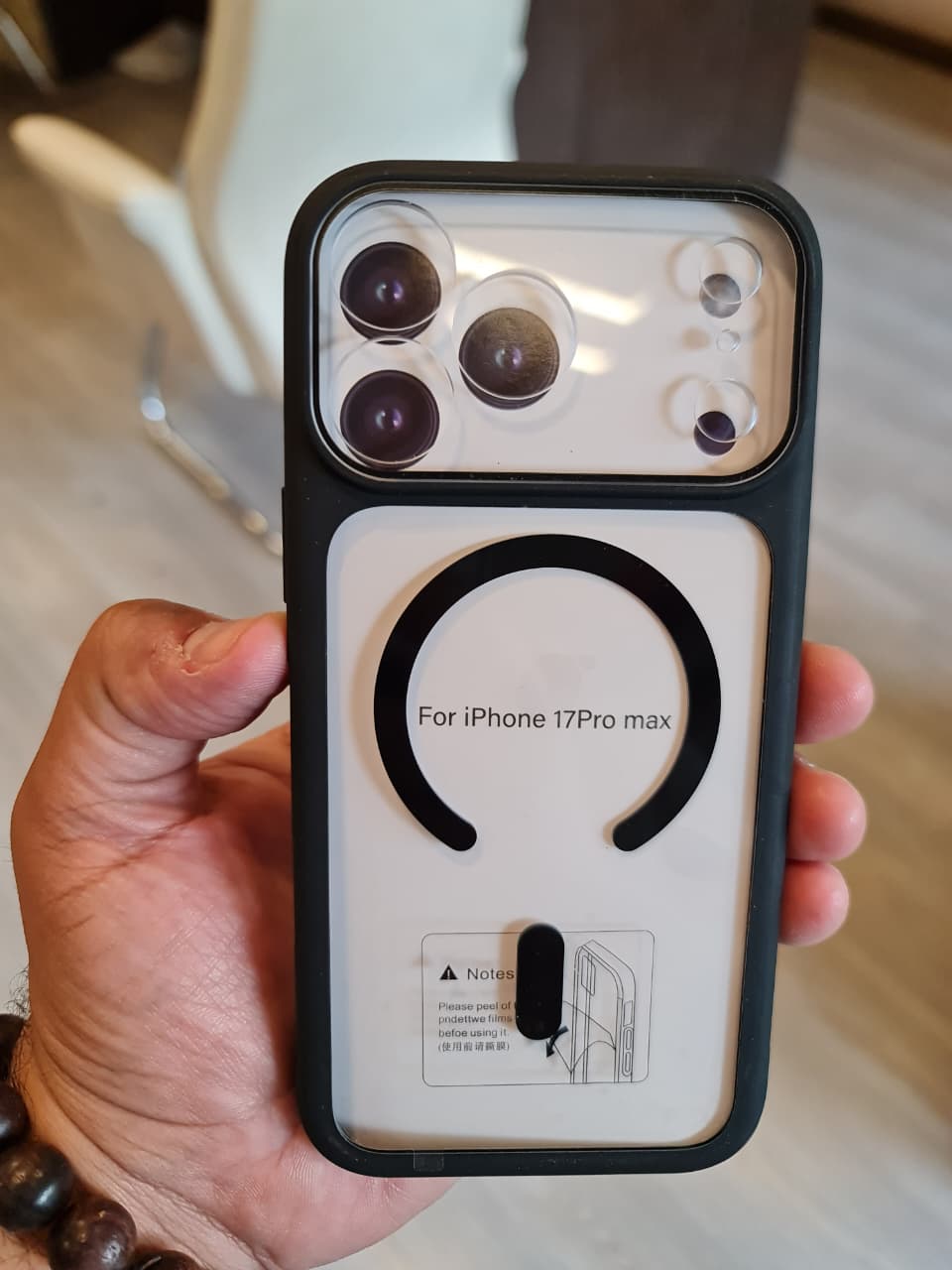 Transparent Magnetic Case for iPhone 17 Pro Max