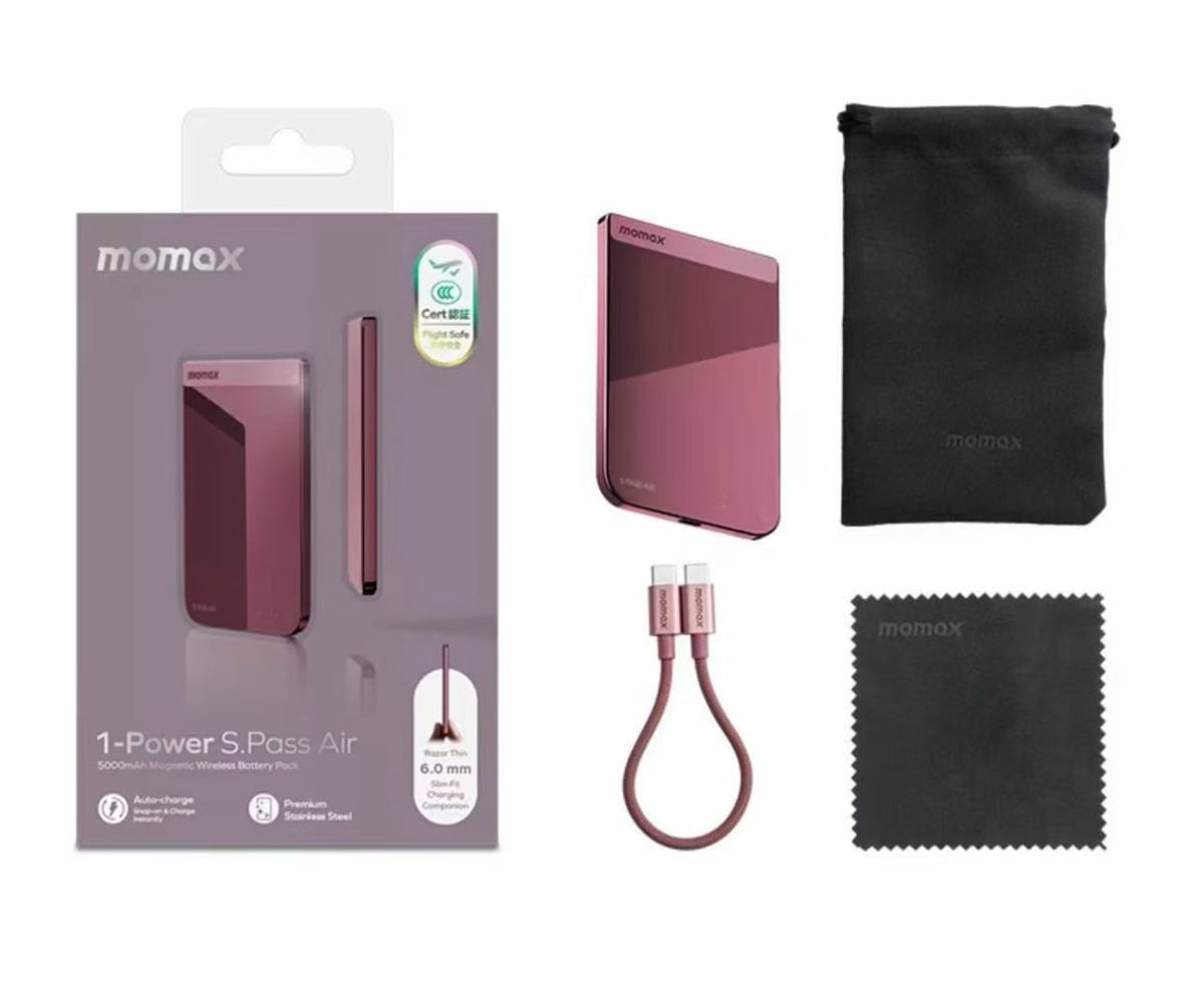 Momax 1-Power S.Pass Air 5000mAh Magnetic Wireless Battery Pack