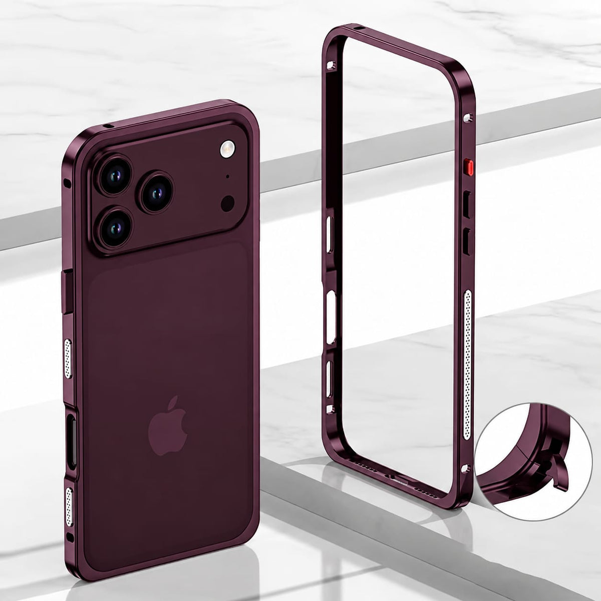 Aluminum alloy metal frame For  iPhone 17 Pro Max