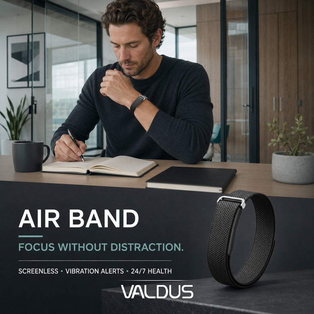 VALDUS Fitness Activity Tracker Air Band