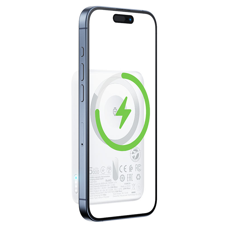 ACEFAST Magnetic Fast Wireless Charge Power Bank M25 PD20W 5000mAh