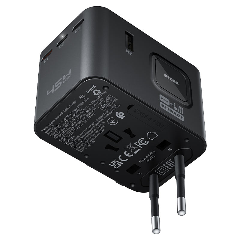 ACEFAST Charging Adapter Z8 2500W + PD45W GaN