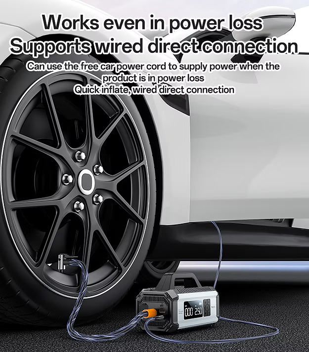 YESIDO VC13 5 in 1 Car Jump Starter 150PSI Tire Inflator Pump 10000mAh Power Bank