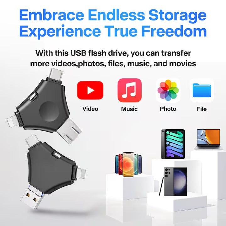 OTG USB Flash Drive for Cell Phones and Tablet PCs