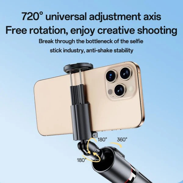 Yesido SF30 Selfie Stick with Jump Mechanism, Bluetooth 5.2 Magnetic Remote