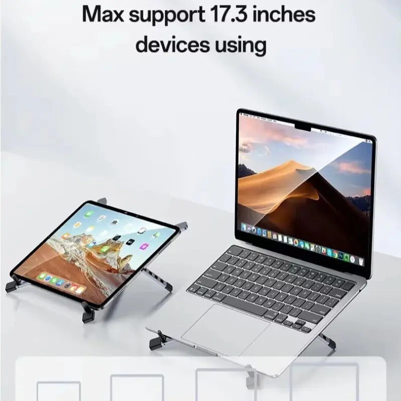 YESIDO LP10 Laptop Stand Foldable Adjustable Height Cooling Pad Notebook Holder