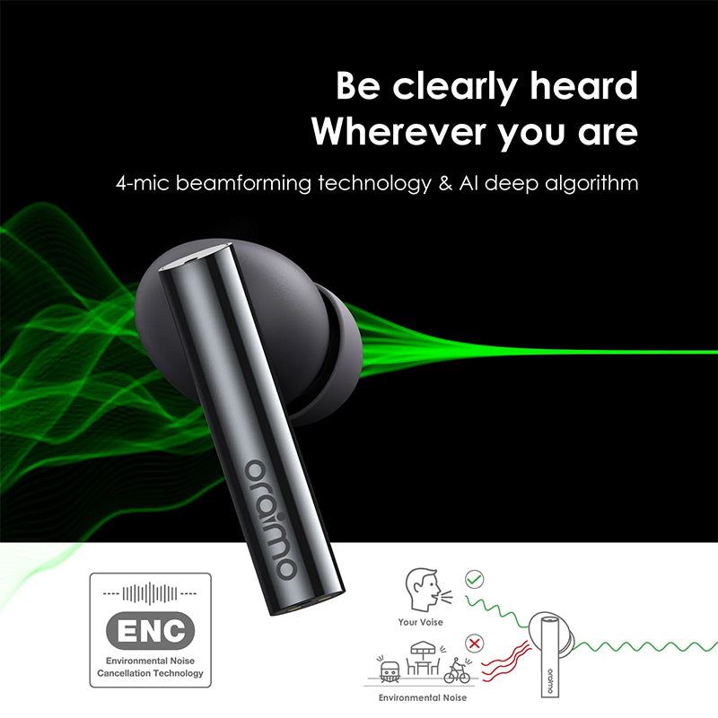 oraimo FreePods Pro ANC Active Noise Cancellation TWS True Wireless Earbuds