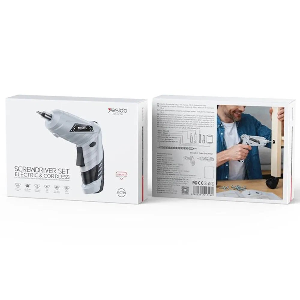 Yesido EC34 Electric Cordless Screwdriver Set
