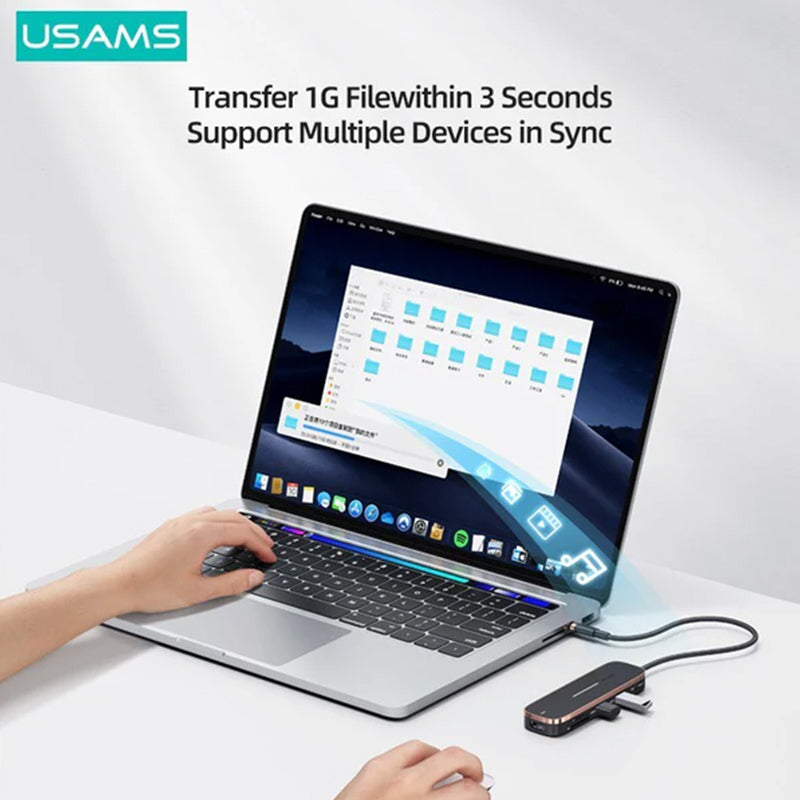 USAMS us-sj575 6 In 1 PD 100W For MacBook Laptop iPad