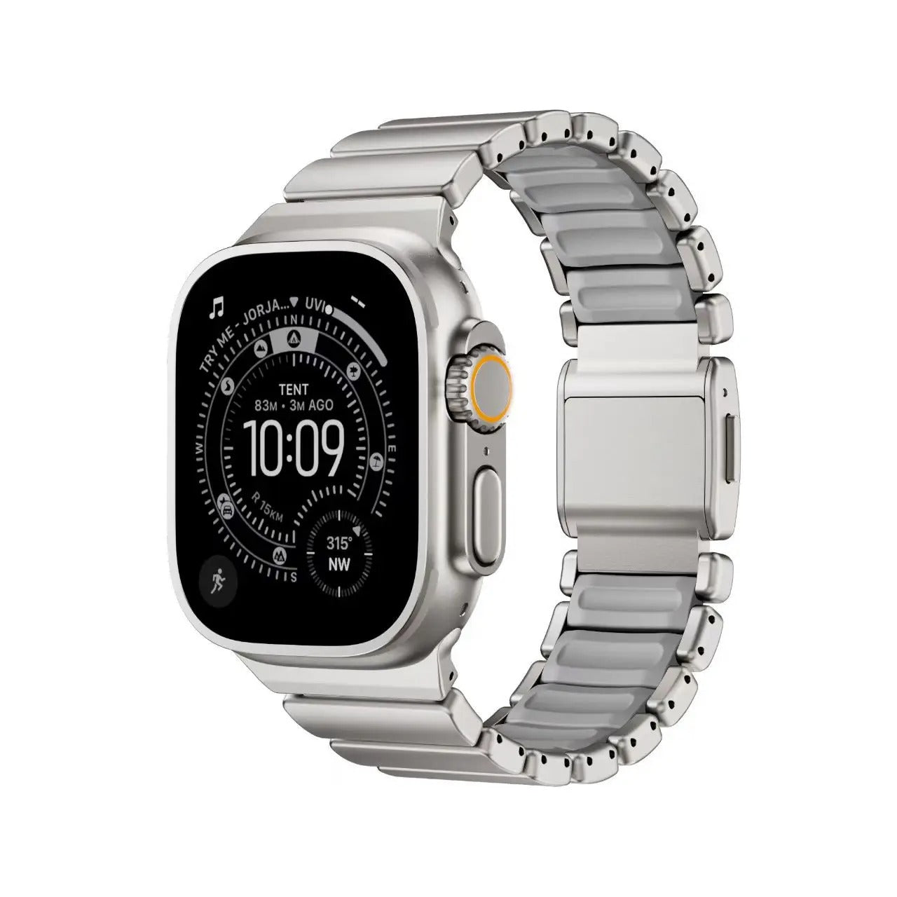 Luxury Ultimate Pure Titanium Metal Magnetic Buckle Band Strap for Apple Watch