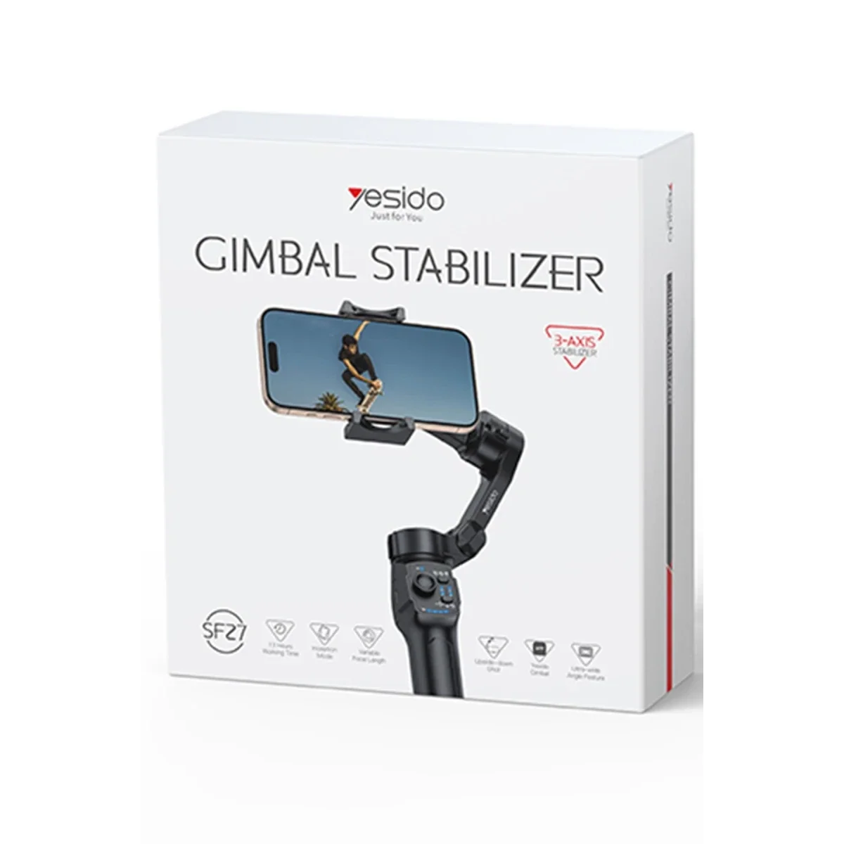 Yesido SF27 360 Degree Adjustable Tripod BT Selfie Gimbal