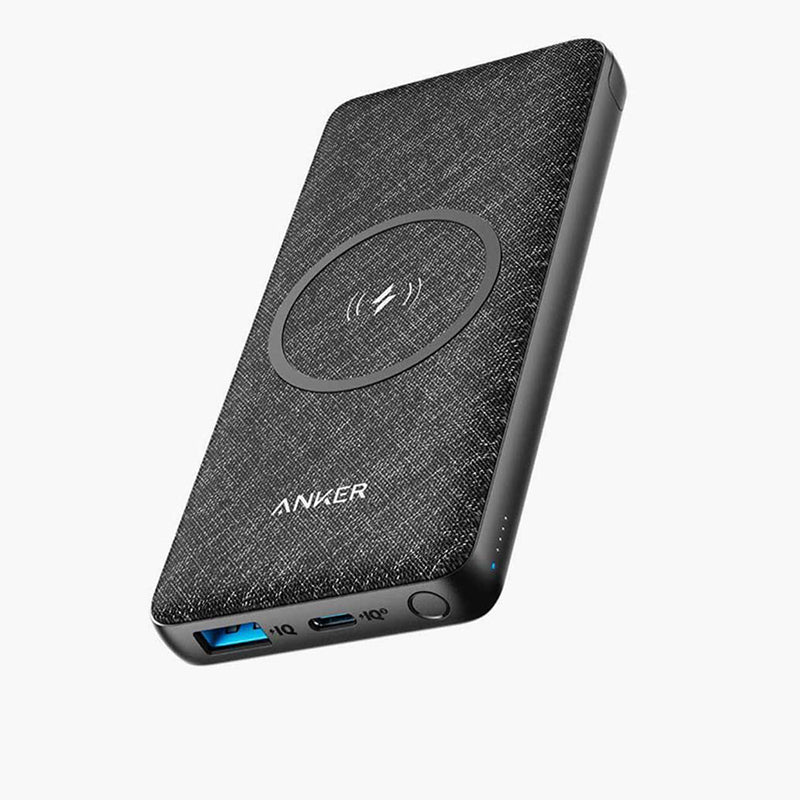 Anker PowerCore III Sense 10K Wireless & PD Power Bank – Black Fabric