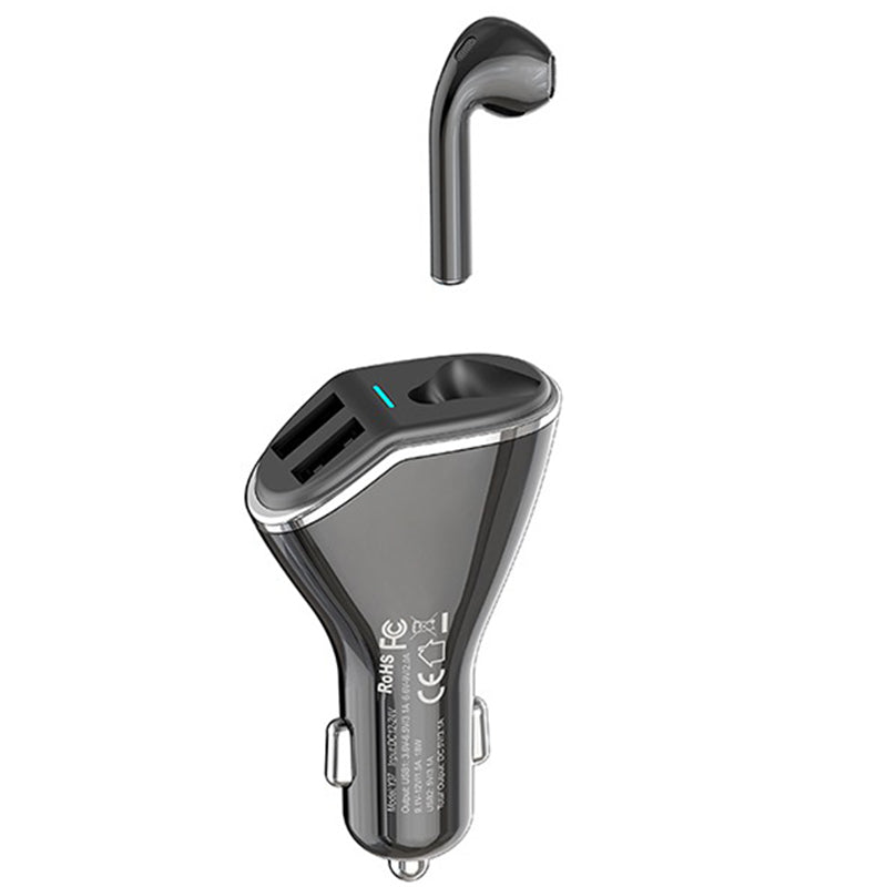 Yesido Y37 Bluetooth Headset Car Charger