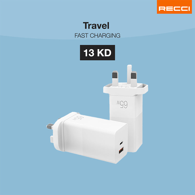 Recci RC25 Fast Charging Travel Adapter Super
