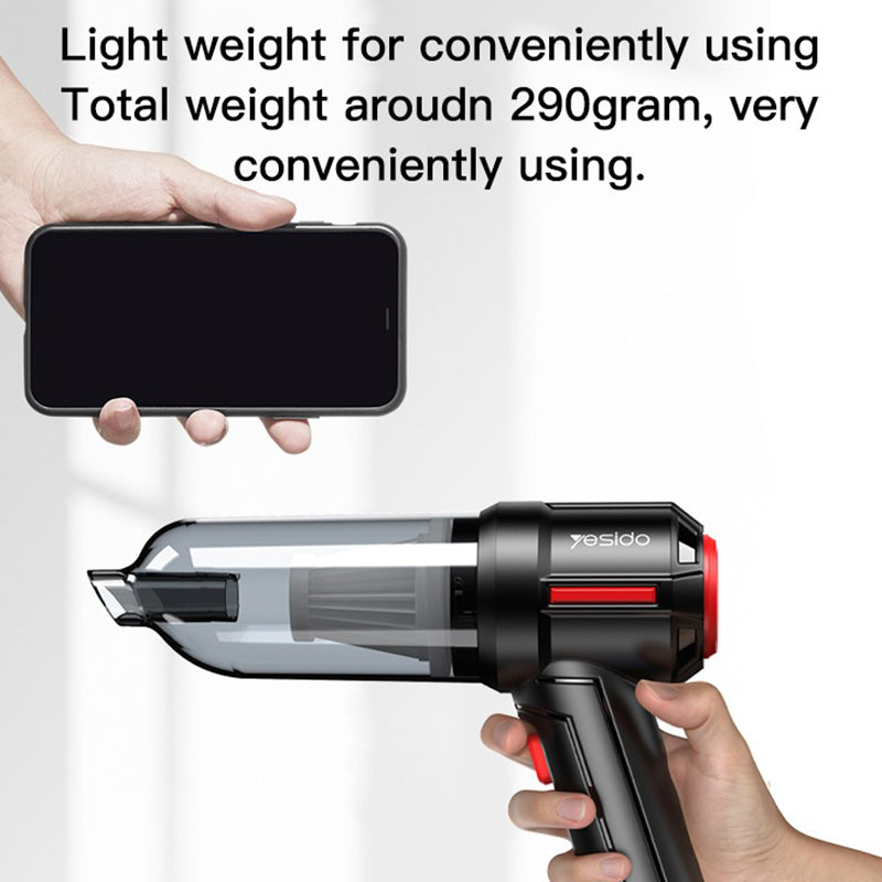 Yesido VC03 Mini Vacuum Cleaner Cordless Handheld Portable Home Car Office High Power 4500Pa Cleaning Tool