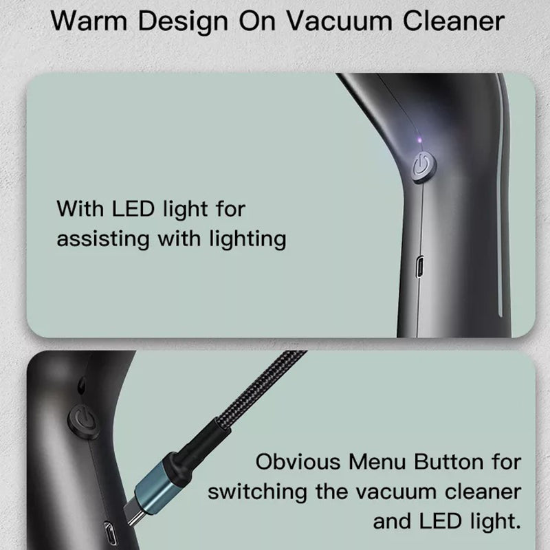 Yesido VC02 Mini Handheld Rechargeable Vacuum Cleaner For Home , Office And Car
