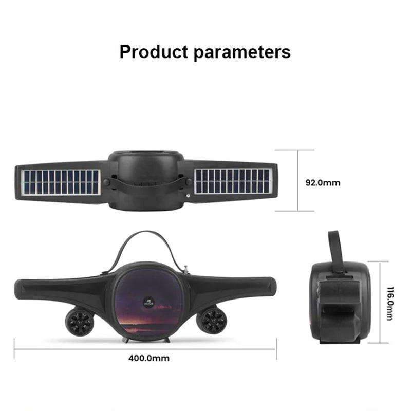 Kisonli SC-21 solar power bank speaker loud outdoor new airplane model with big sounds