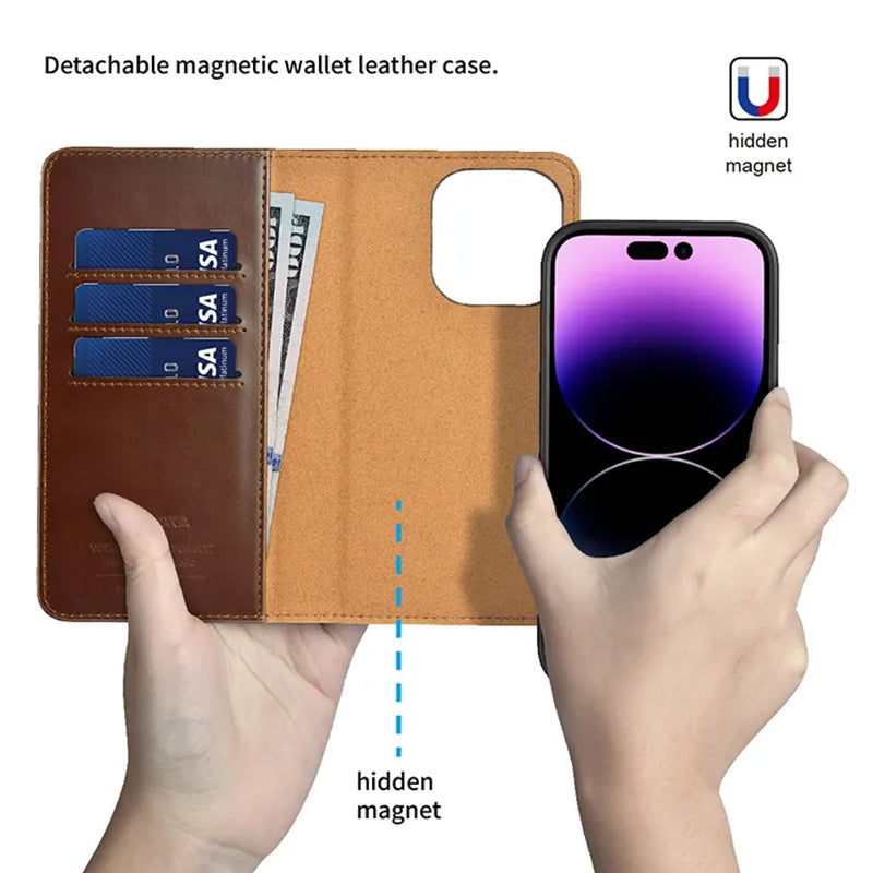 PULOKA Magnetic 2 in1 Detachable PU Leather mobile phone