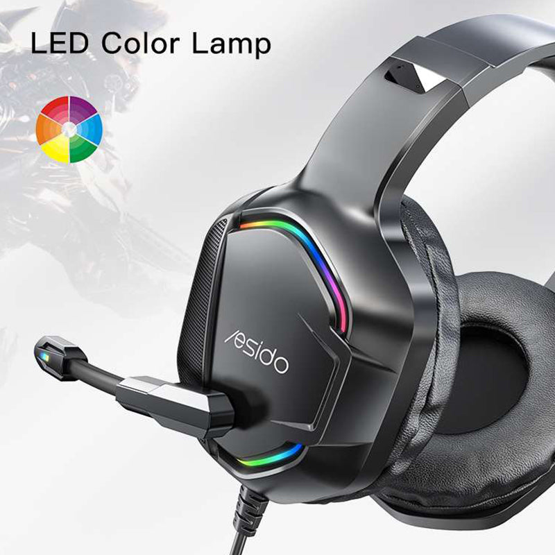 YESIDO EK01 Stereo Sound Gaming Headset Headphone with Microphone and LED Light Design