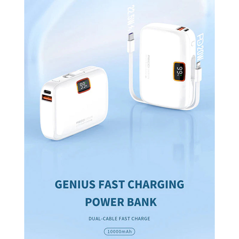 Recci RPB-P33 genius FAST charging power bank 10000mAh